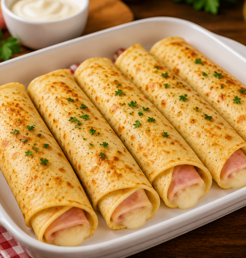 Panqueca de presunto e Catupiry