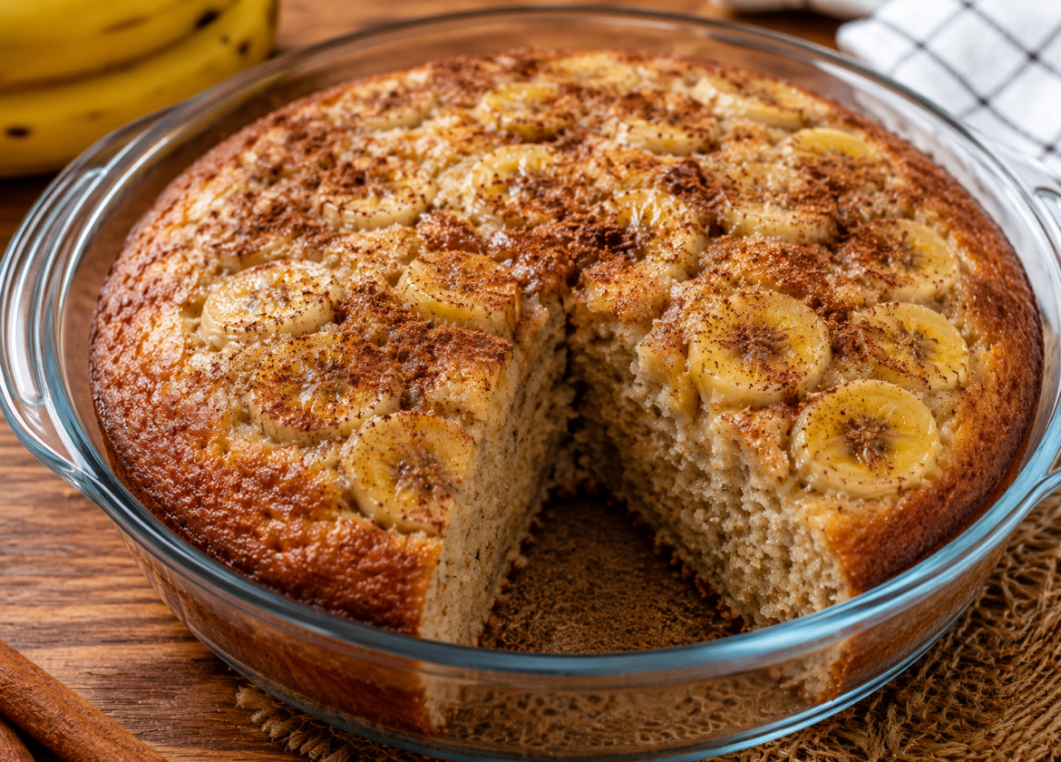 Bolo de Banana com Canela Fofinho e Fácil