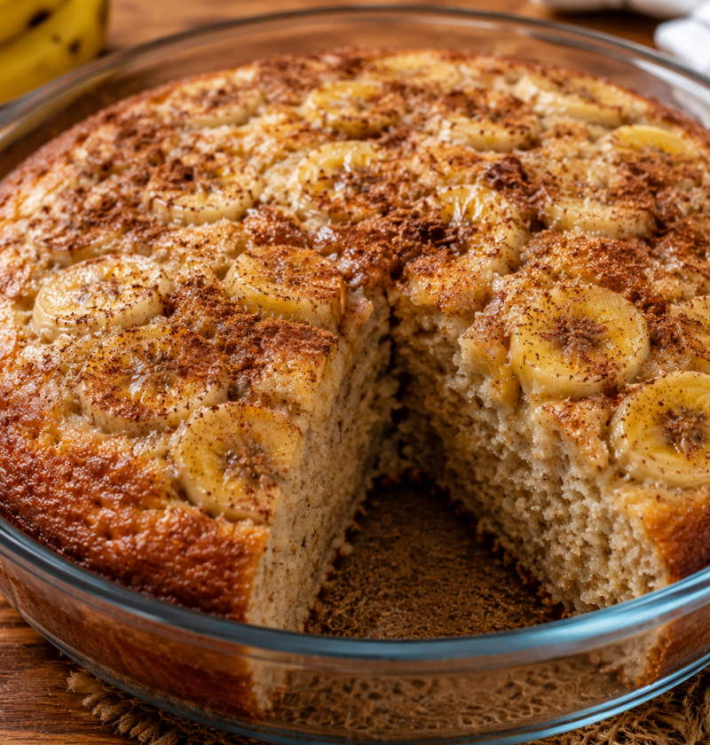 Bolo de Banana com Canela Fofinho e Fácil