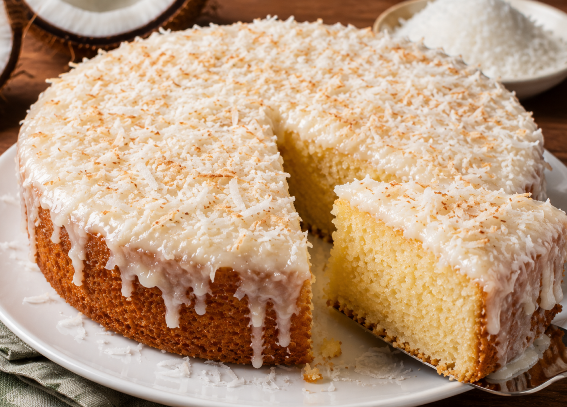 Bolo de Coco Fofinho e Molhadinho