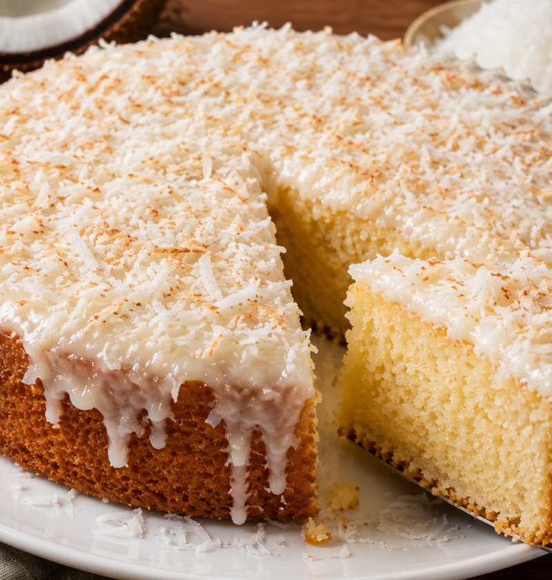 Bolo de Coco Fofinho e Molhadinho