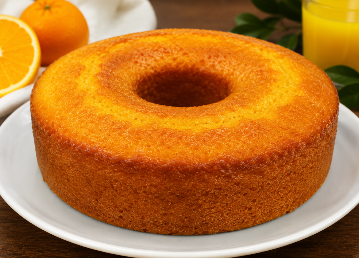 Bolo de Laranja Fofinho de Liquidificador