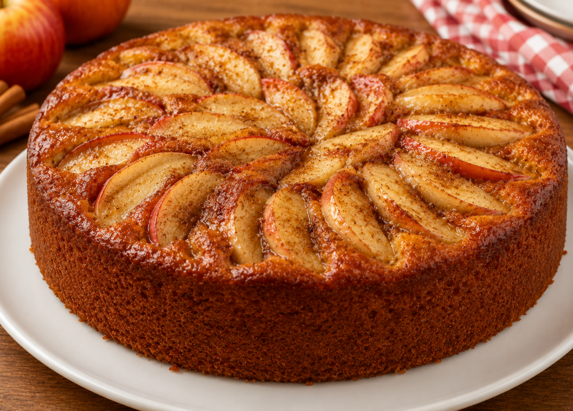 Bolo de Maçã com Canela Fofinho e Fácil