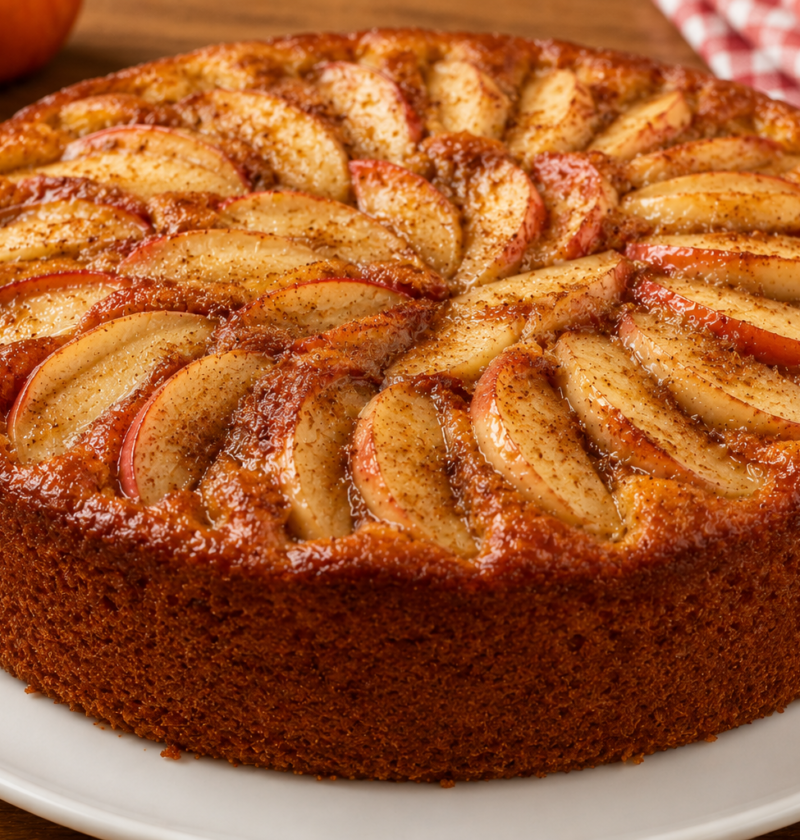 Bolo de Maçã com Canela Fofinho e Fácil