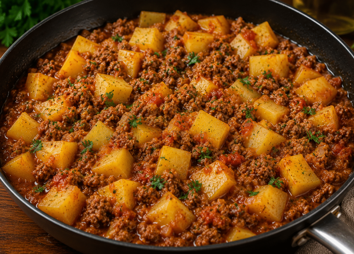 Carne Moída com Batatas: Receita Fácil, Saborosa e Pronta em 40 Minutos