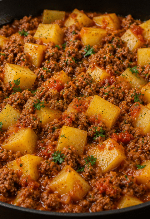 Carne Moída com Batatas: Receita Fácil, Saborosa e Pronta em 40 Minutos
