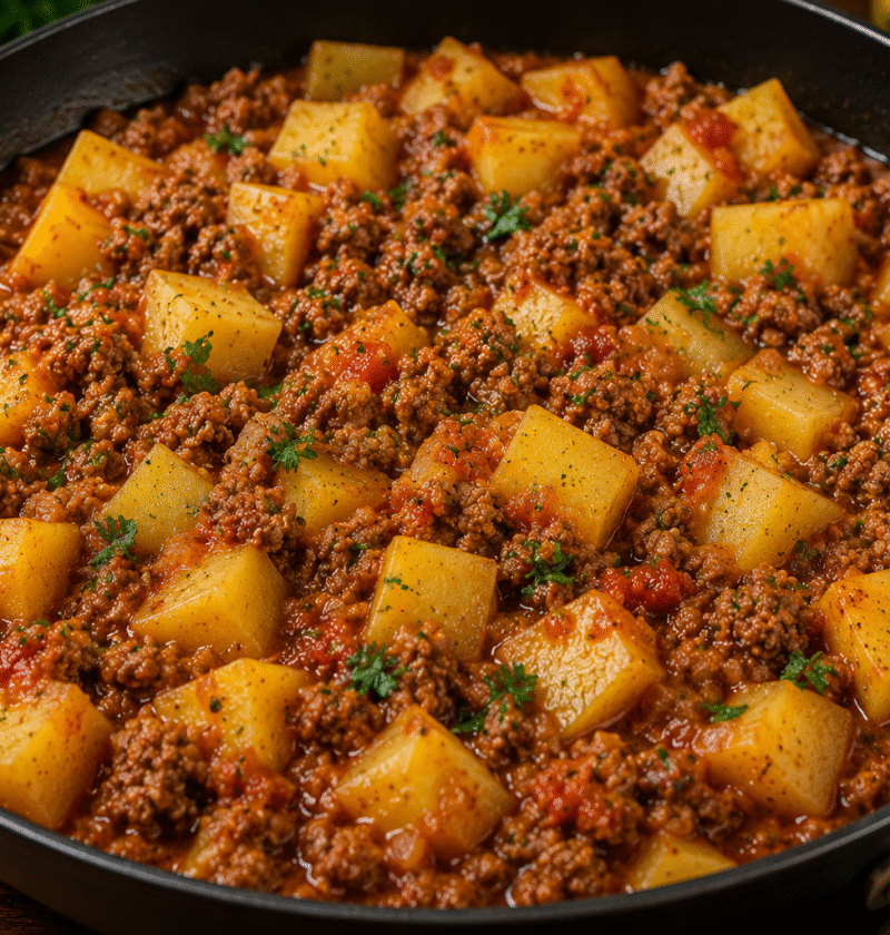 Carne Moída com Batatas: Receita Fácil, Saborosa e Pronta em 40 Minutos