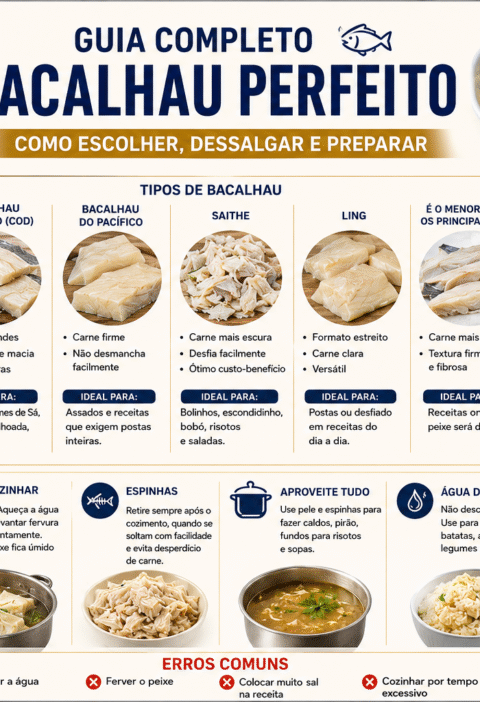 Guia Completo do Bacalhau: Como Escolher, Dessalgar, Preparar e Congelar
