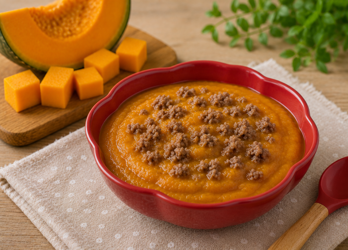 Papinha de Abóbora com Carne Moída: Receita Fácil para Bebê