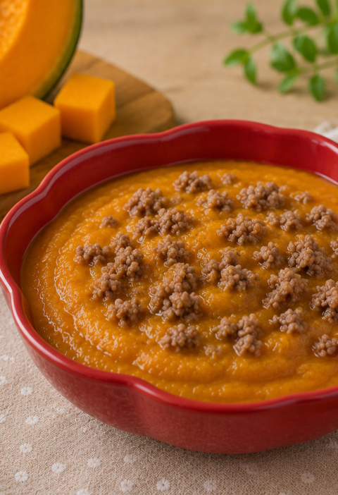 Papinha de Abóbora com Carne Moída: Receita Fácil para Bebê