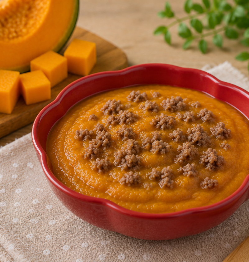 Papinha de Abóbora com Carne Moída: Receita Fácil para Bebê