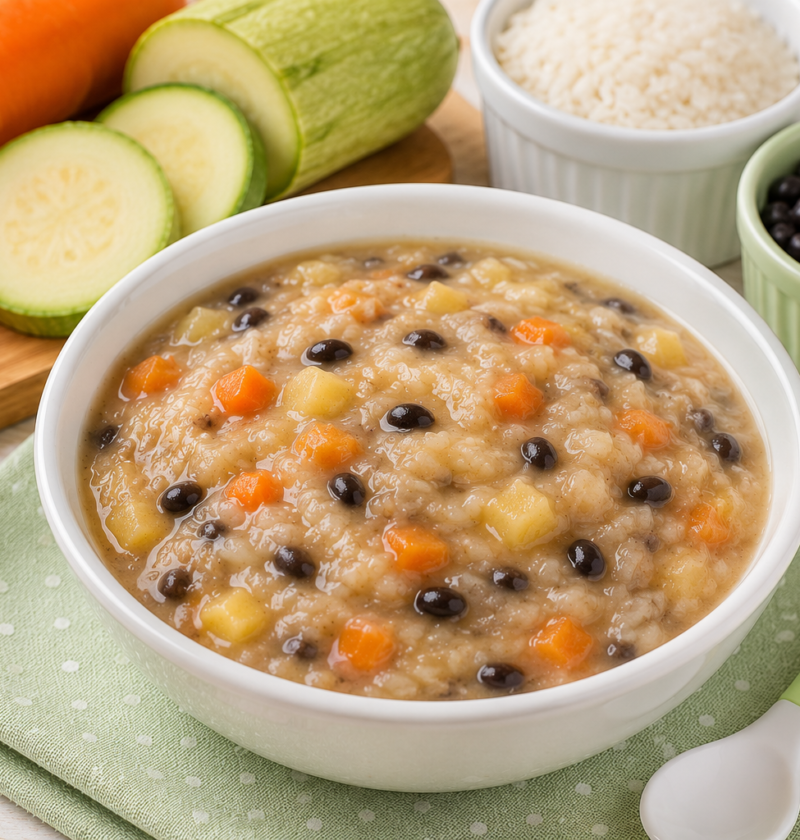 Papinha de Arroz, Feijão e Legumes: Receita Fácil para Bebê