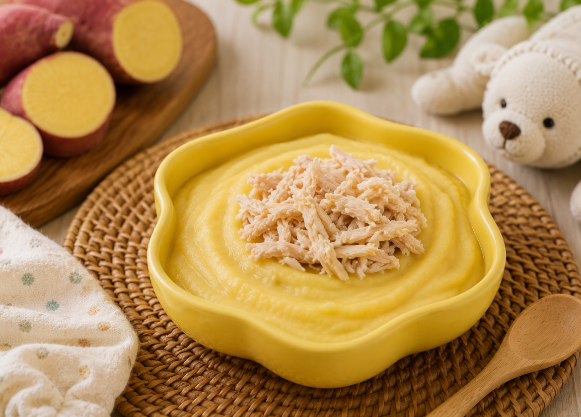 Papinha de Batata-Doce com Frango: Receita Fácil para Bebê