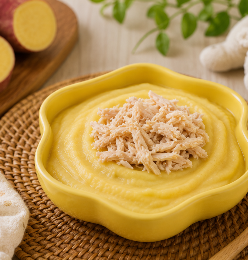 Papinha de Batata-Doce com Frango: Receita Fácil para Bebê