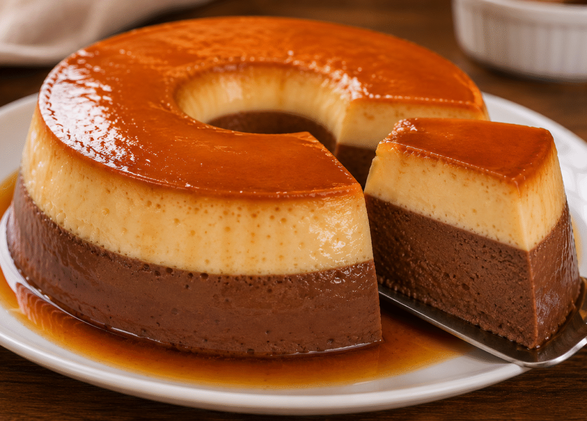 Pudim Bicolor: Receita Cremosa, Fácil e Irresistível