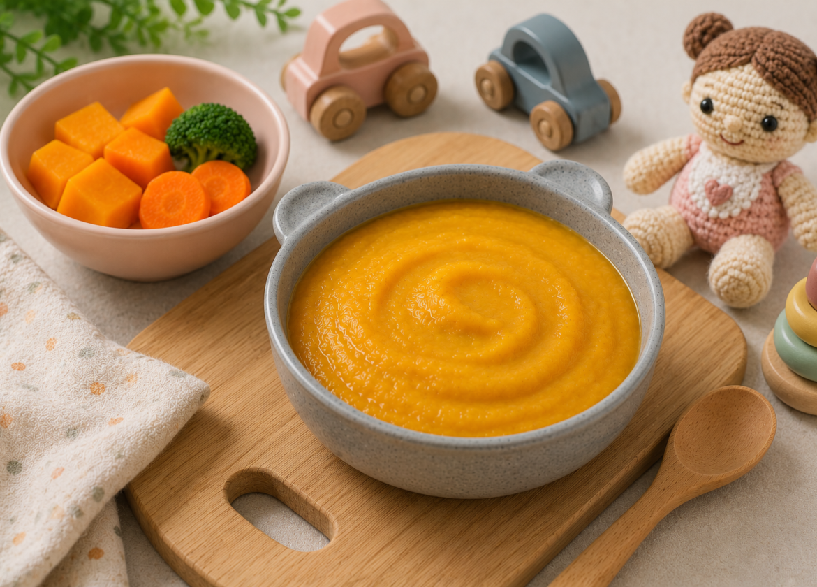 Purê de Abóbora para Bebê: Receita Fácil para Introdução Alimentar