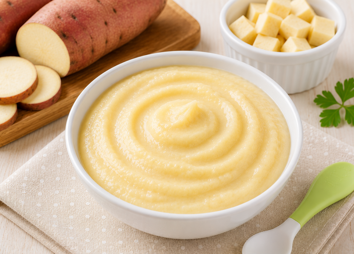 Purê de Batata-Doce para Bebê