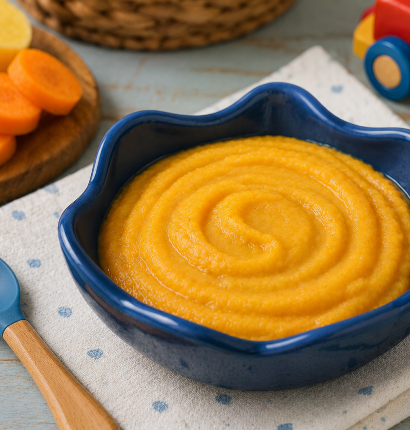 Purê de Mandioquinha com Cenoura: Receita Fácil para Bebê