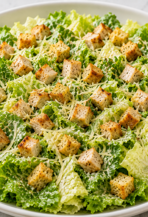 Salada Caesar com Frango: Receita Clássica, Cremosa e Fácil de Fazer