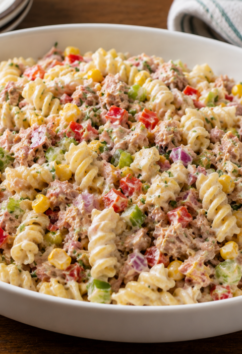 Salada de Macarrão com Atum: Fácil, Cremosa e Saborosa