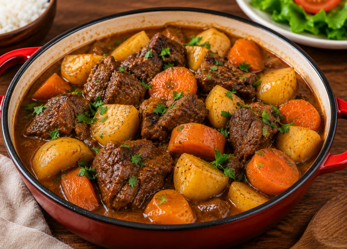 Carne de Panela com Batatas e Cenoura
