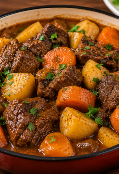 Carne de Panela com Batatas e Cenoura