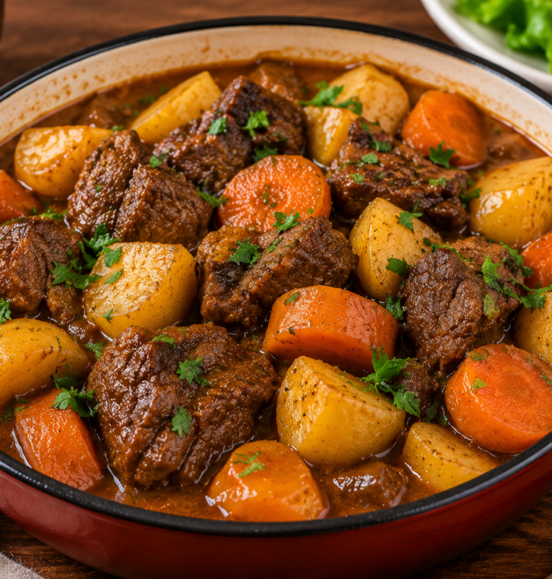 Carne de Panela com Batatas e Cenoura