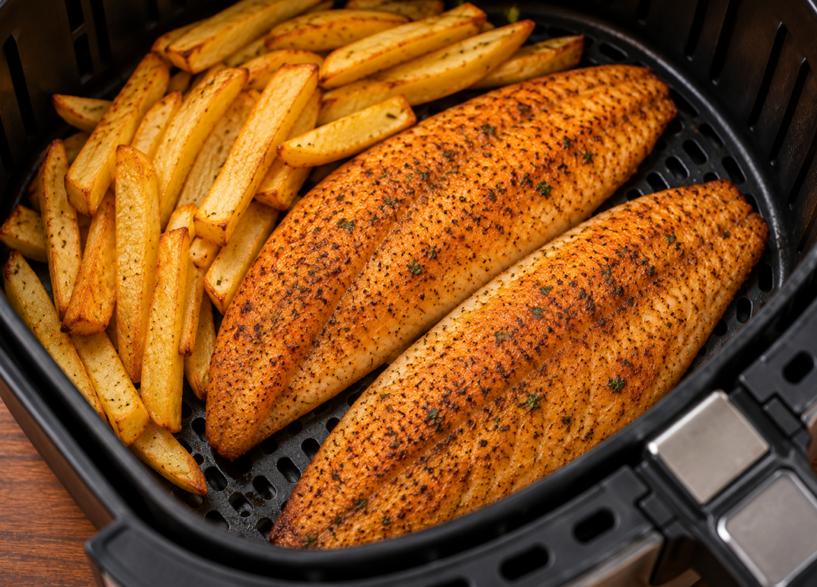 Filé de Tilápia na Airfryer: Fácil, Suculento e Rápido