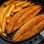 Peixe Assado com Batatas e Legumes