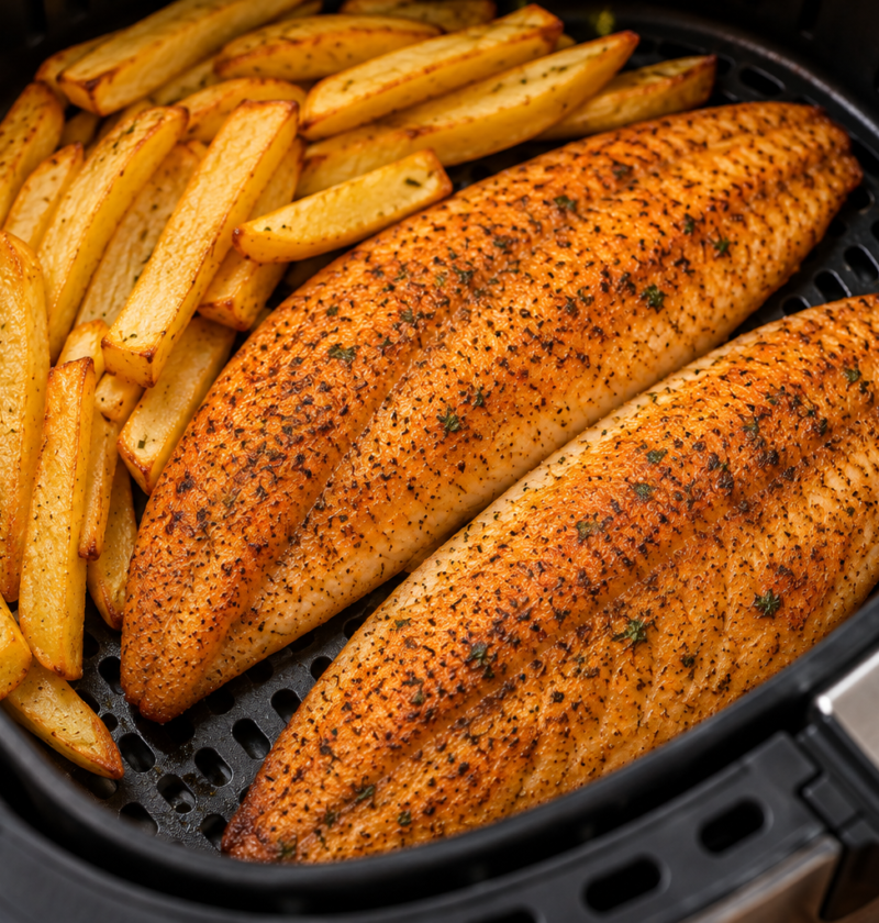 Filé de Tilápia na Airfryer: Fácil, Suculento e Rápido