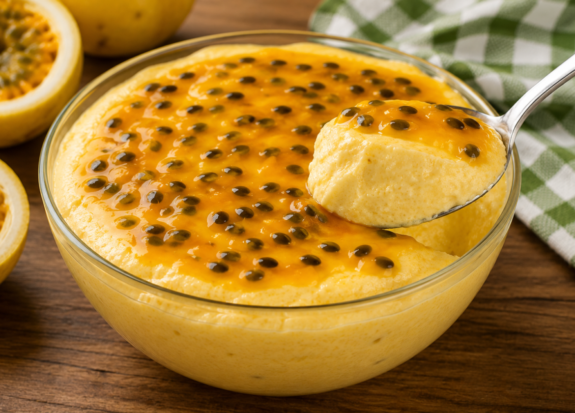 Mousse de Maracujá Cremosa e Fácil
