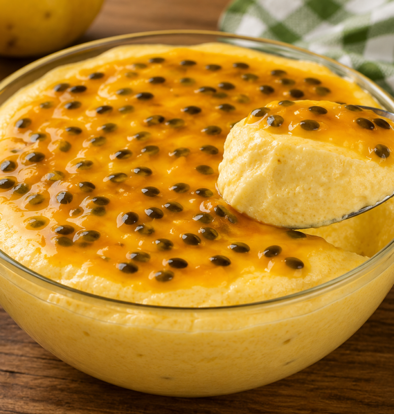 Mousse de Maracujá Cremosa e Fácil
