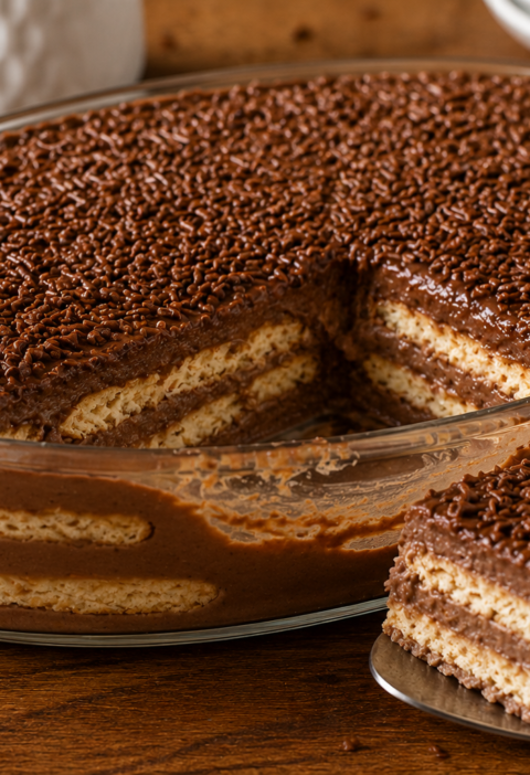 Pavê de Chocolate Cremoso e Fácil