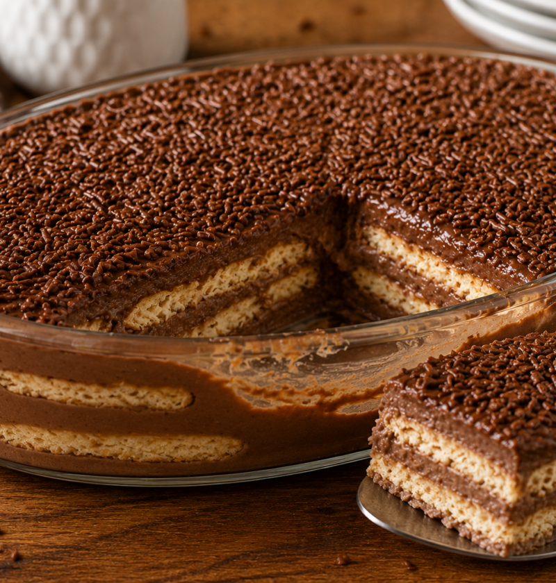 Pavê de Chocolate Cremoso e Fácil