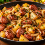 Bife de Carne Acebolado com Molho Cremoso